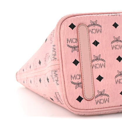 MCM Visetos Medium Liz Reversible Shopper Tote Soft Pink 9 of 10