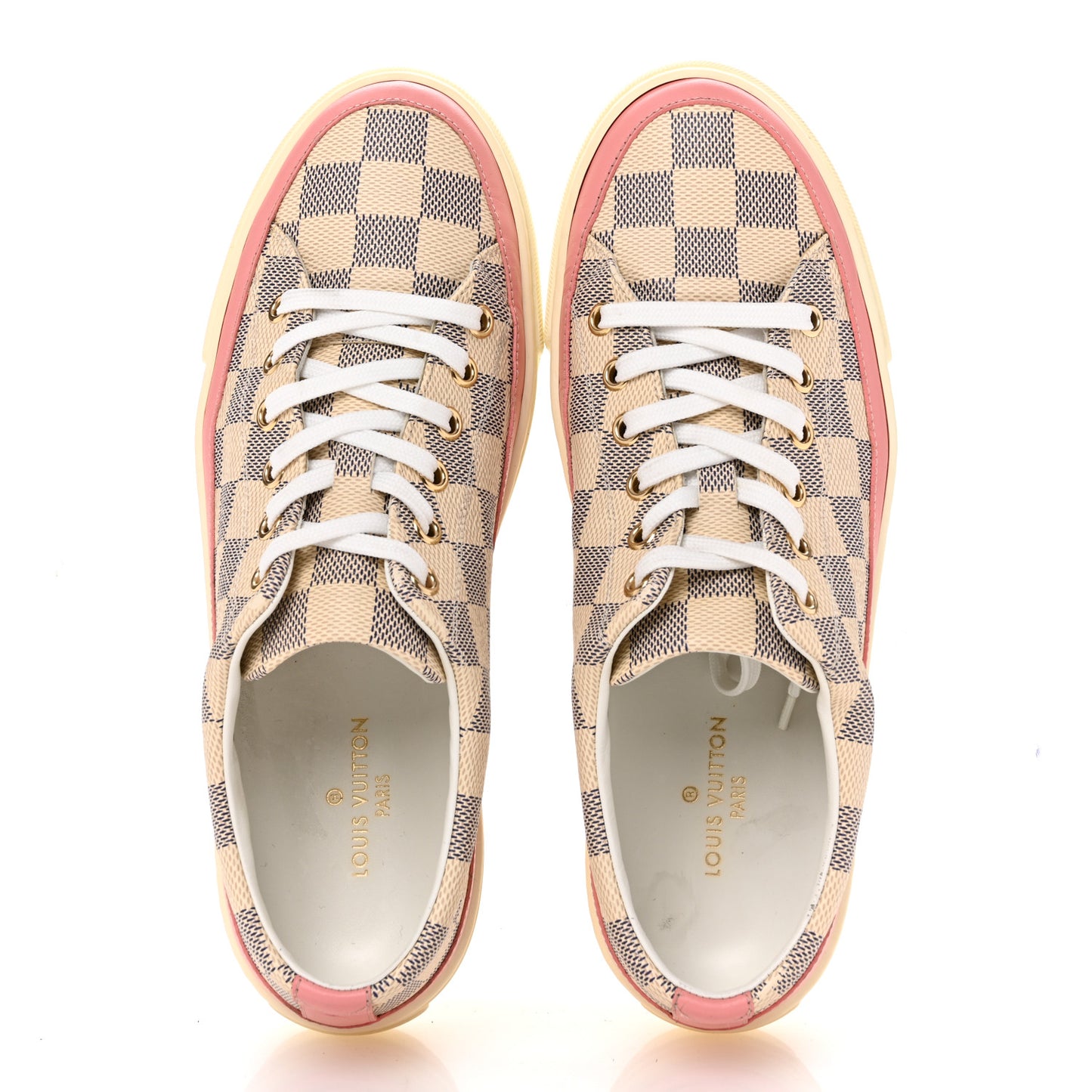 Damier Azur Stellar Sneakers 38 Rose Ballerine