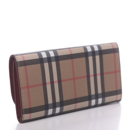 Burberry Vintage Check Continental Wallet Crimson 3 of 8