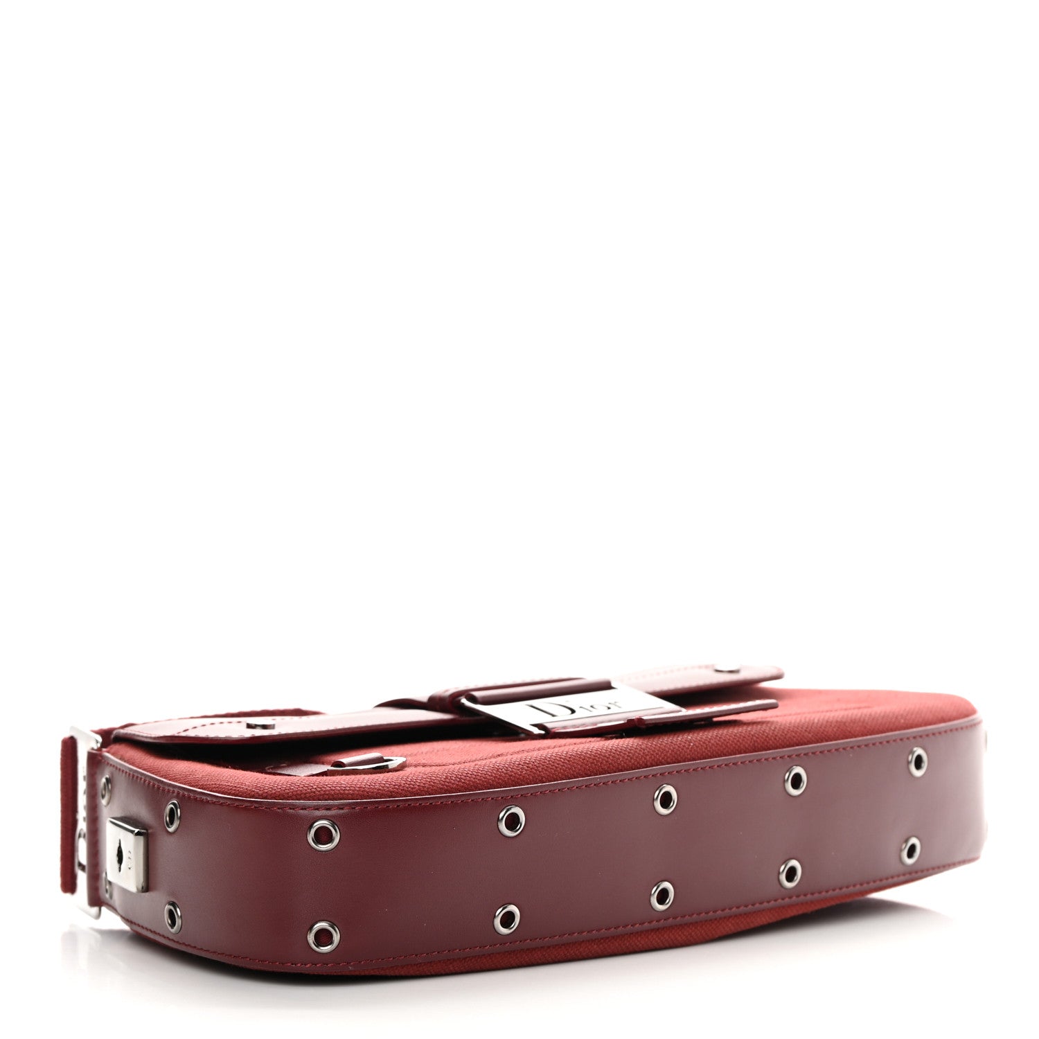 Christian Dior Canvas Calfskin Street Chic Columbus Ave Burgundy 4 of 15