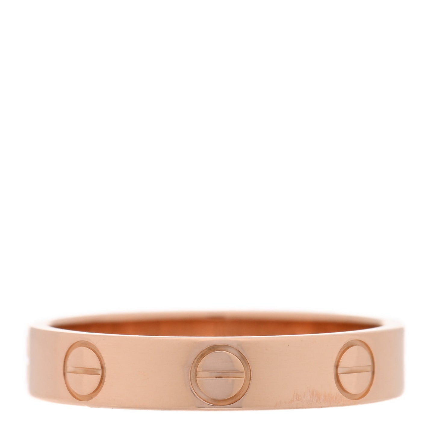 18K Pink Gold 3.5mm LOVE Wedding Band Ring 51 5.75