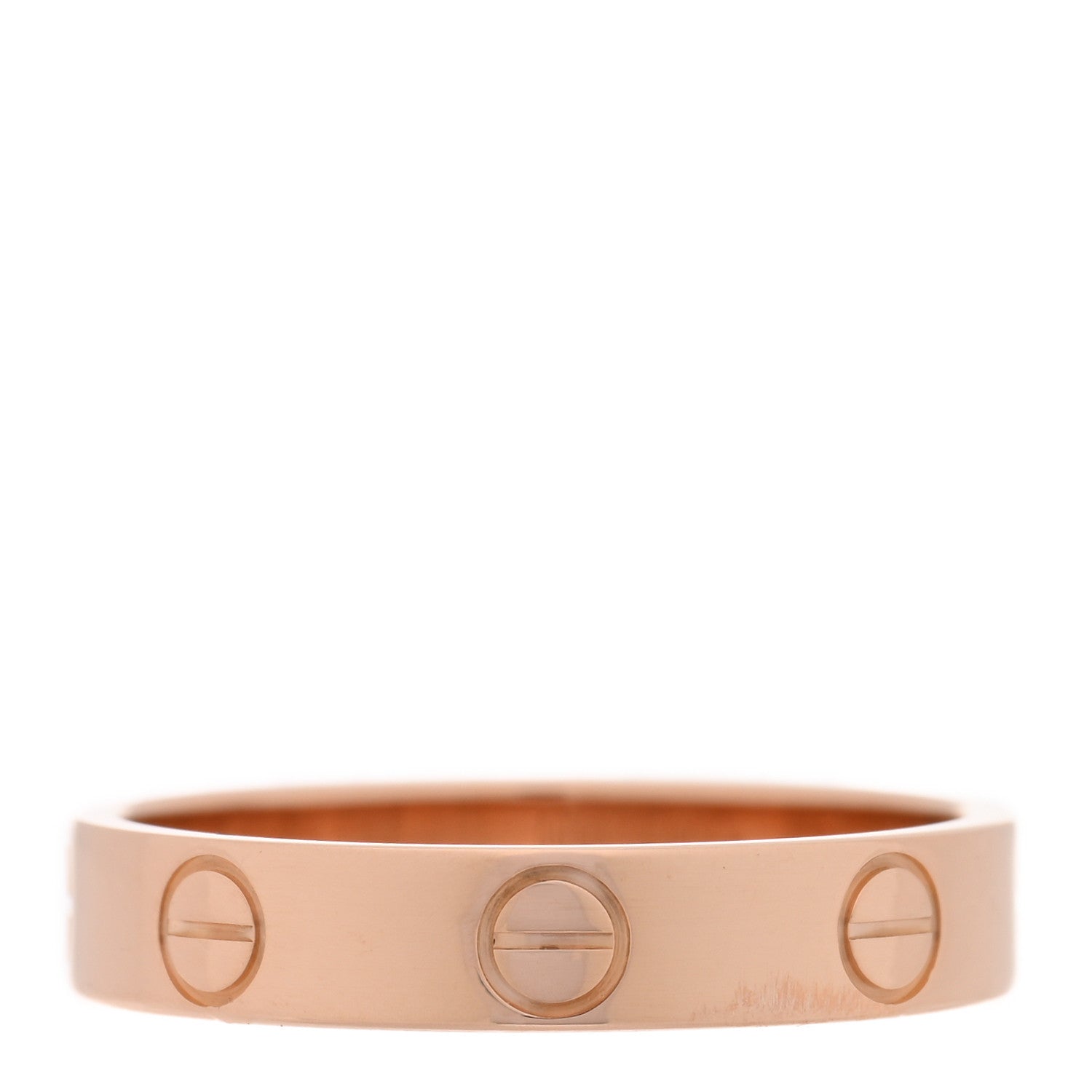 Cartier 18K Pink Gold 3.5mm LOVE Wedding Band Ring 51 5.75 3 of 4