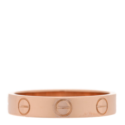 Cartier 18K Pink Gold 3.5mm LOVE Wedding Band Ring 51 5.75 3 of 4