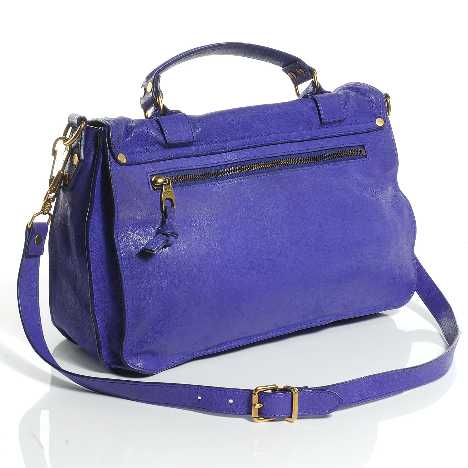 Proenza Schouler Lambskin PS1 Medium Satchel Purple Rain 3 of 11