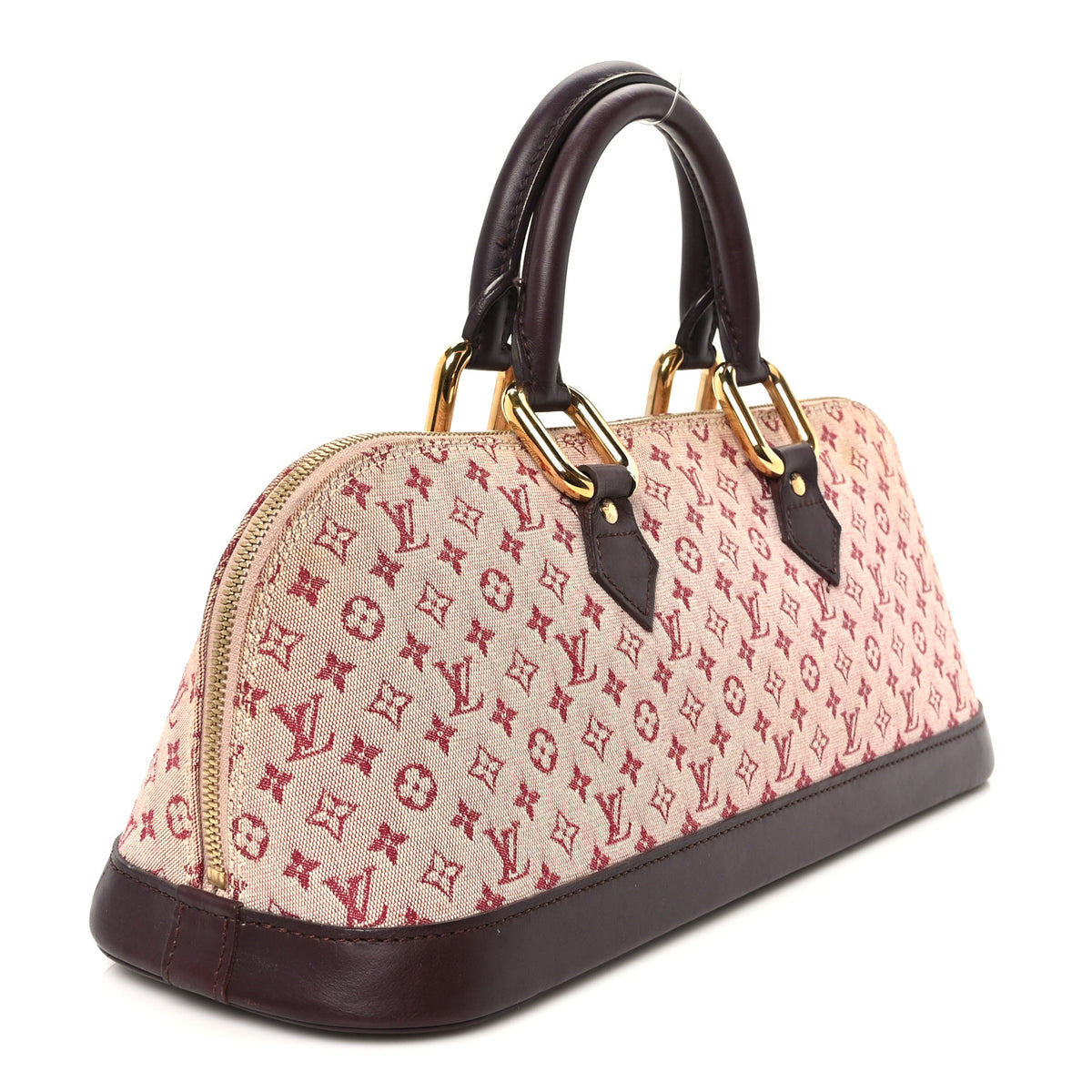 Mini Monogram Alma Long Cherry