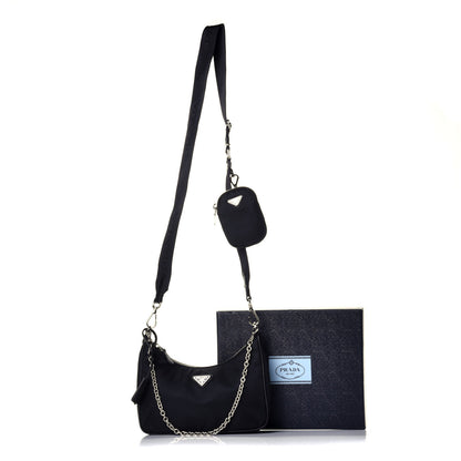 Prada Nylon Re-Edition 2005 Shoulder Bag Black 9 of 9