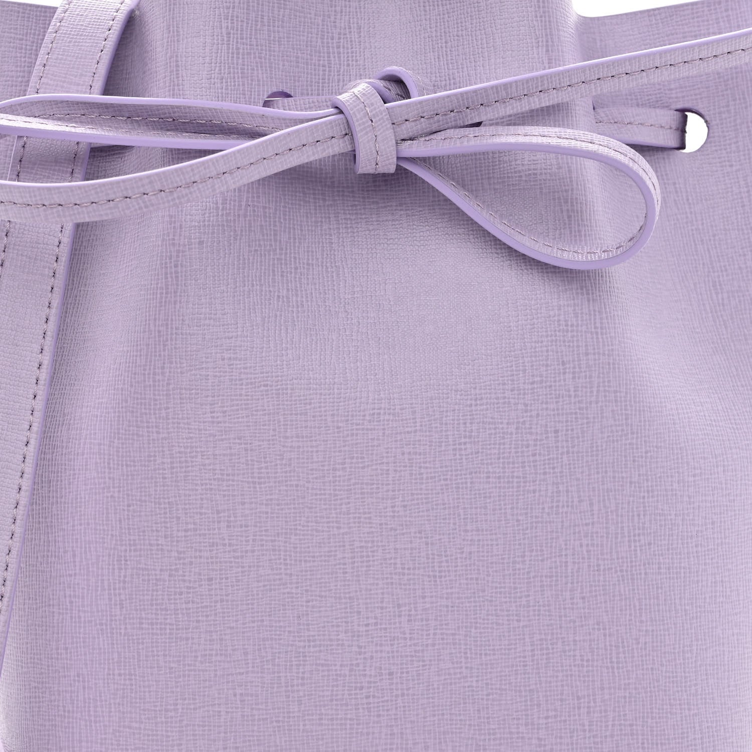 Mansur Gavriel Saffiano Mini Bucket Bag Lavender 7 of 9