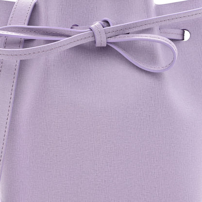 Mansur Gavriel Saffiano Mini Bucket Bag Lavender 7 of 9