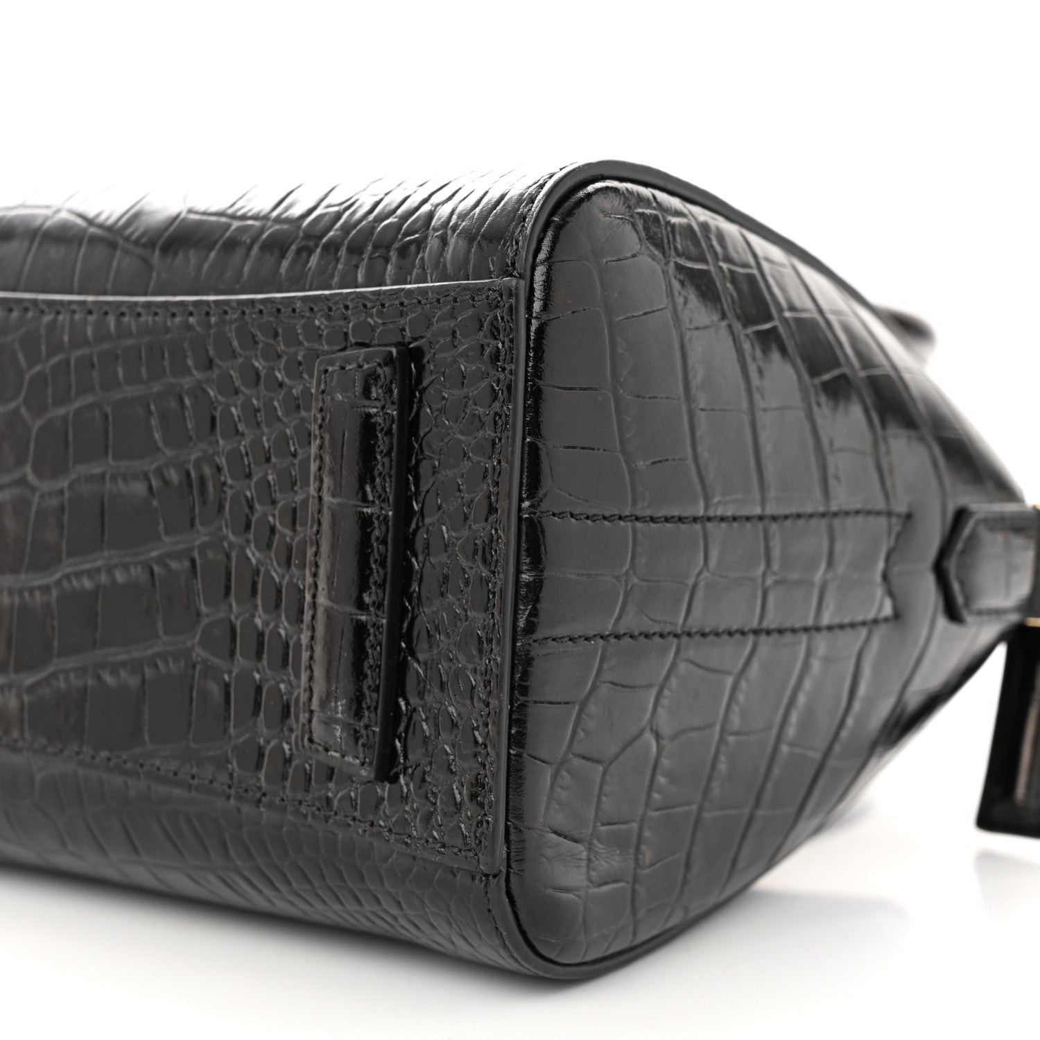 Givenchy Calfskin Crocodile Embossed Mini Antigona Black 10 of 10