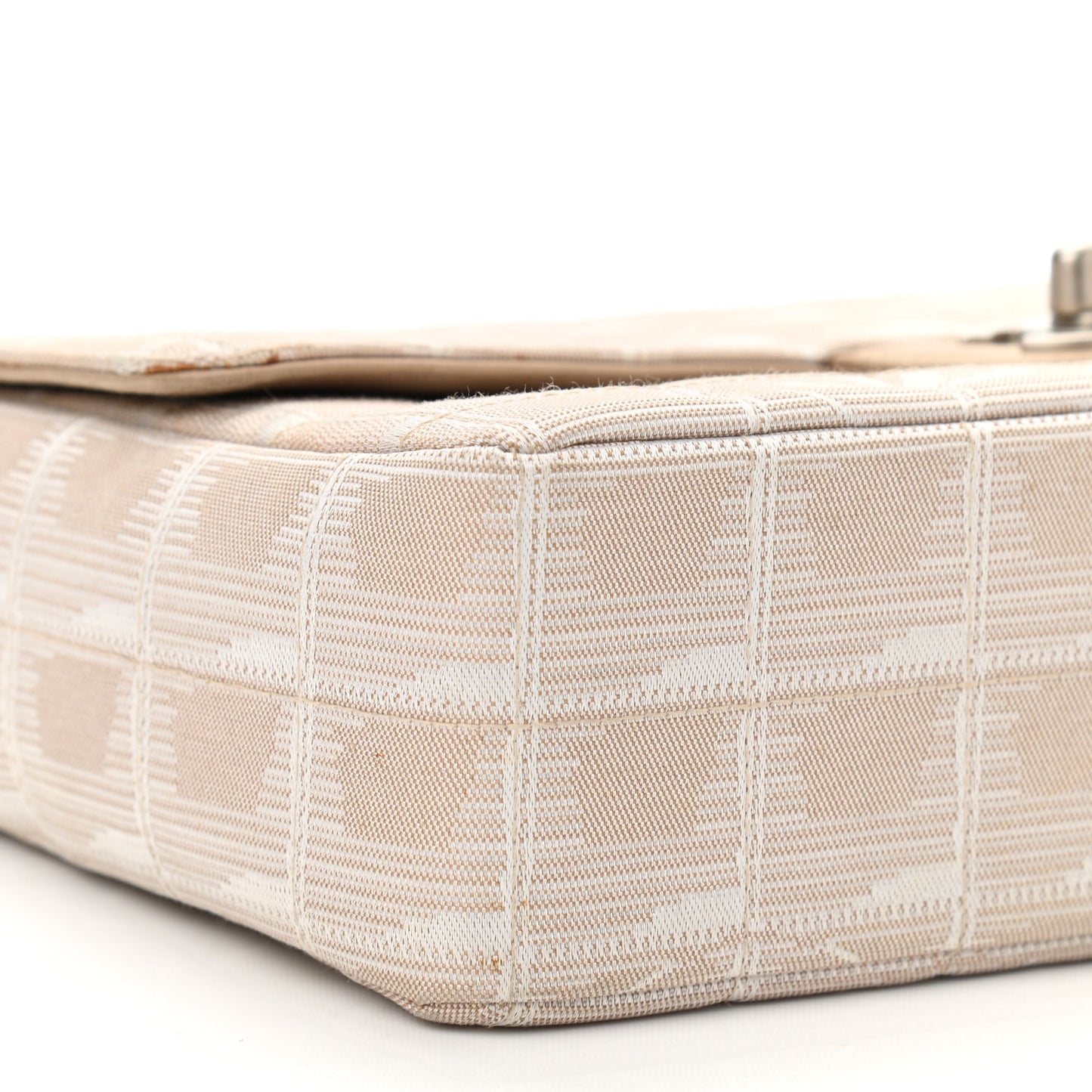 Nylon Medium Travel Flap Light Beige