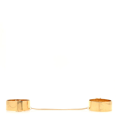 Metal Double Chaine Cuff M Brass