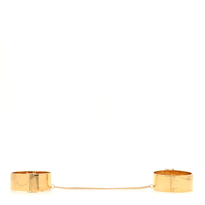 Saint Laurent Metal Double Chaine Cuff M Brass 1 of 4