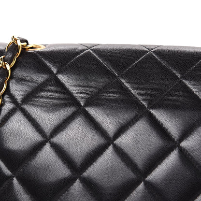 Chanel Lambskin Quilted Medium Single Flap Black 15 of 18