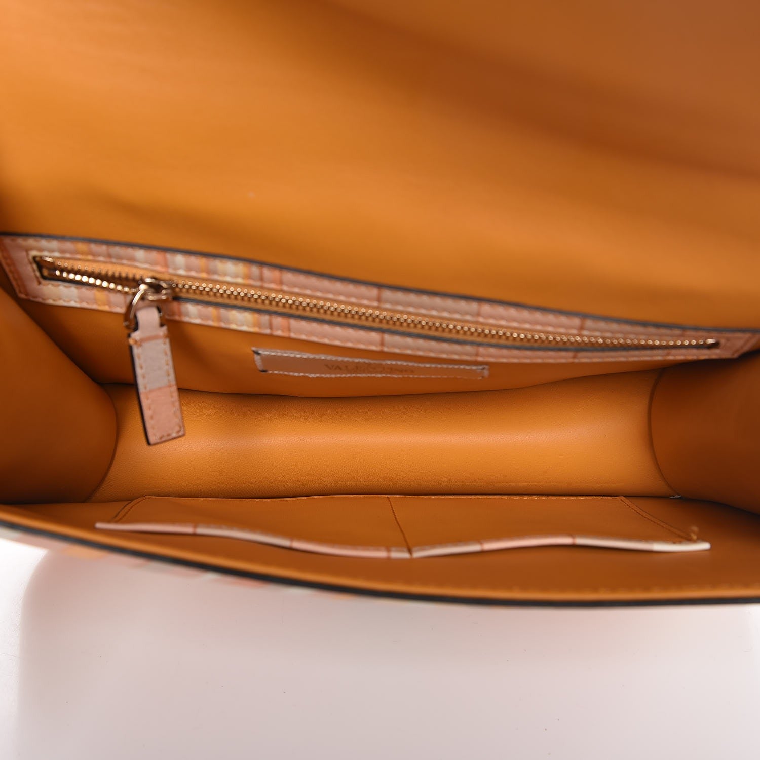 Valentino Garavani Vitello Native Couture 1975 Medium Glam Lock Rockstud Flap Mandarin Sorbet 6 of 8