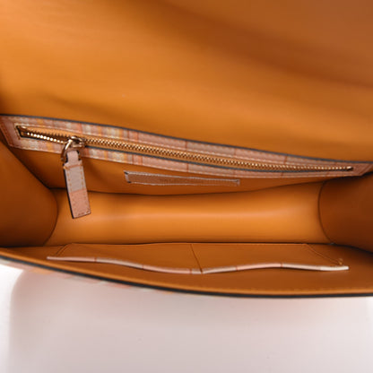 Valentino Garavani Vitello Native Couture 1975 Medium Glam Lock Rockstud Flap Mandarin Sorbet 6 of 8