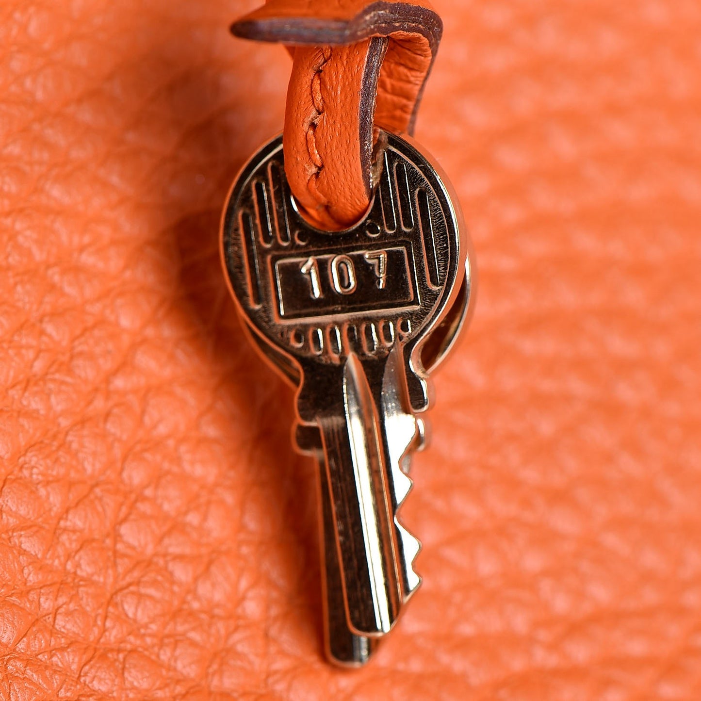 Taurillon Clemence Birkin 30 Orange