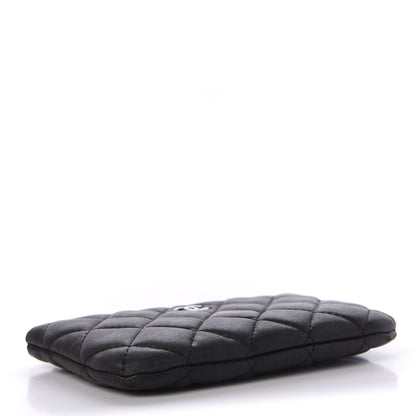 Chanel Lambskin Quilted Small Cosmetic Case Black 4 of 10