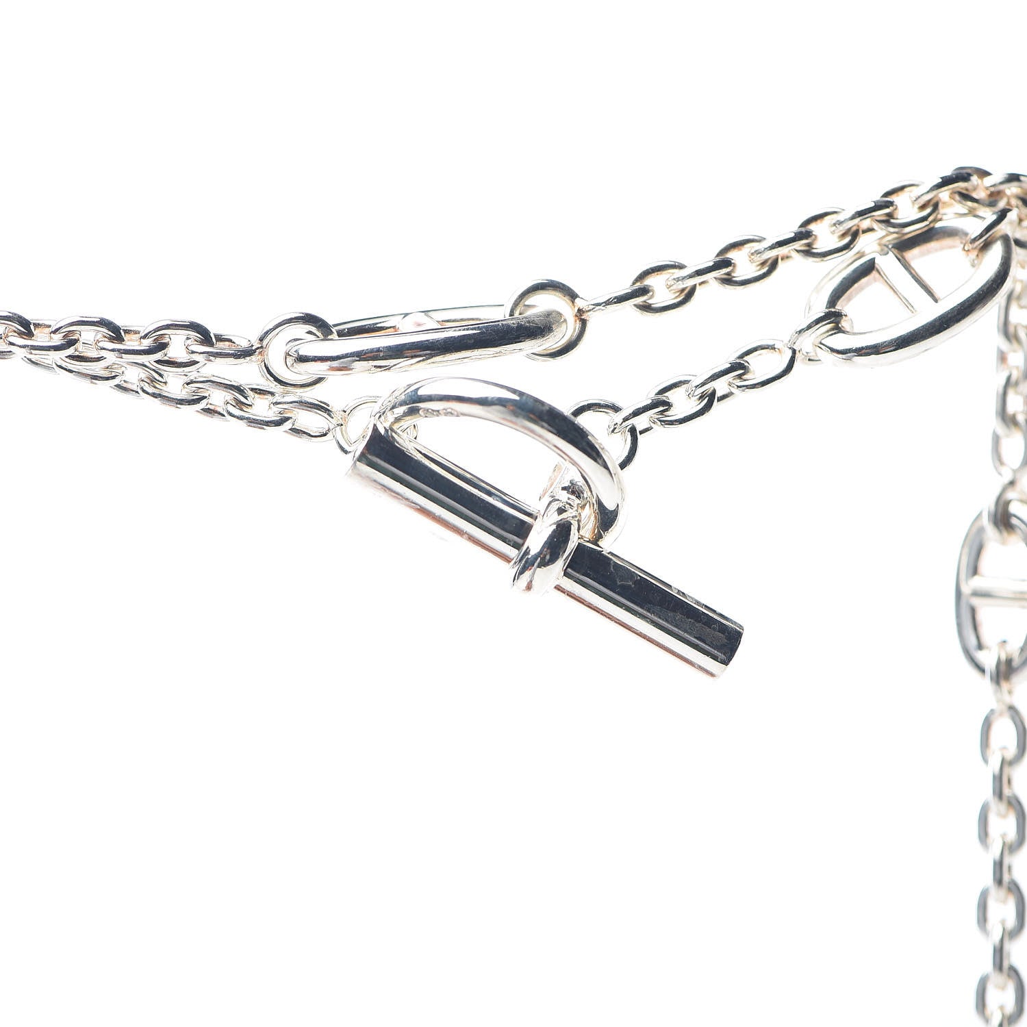 Hermes Sterling Silver Farandole Necklace 120 3 of 7