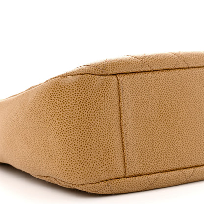 Chanel Caviar Quilted Timeless CC Shoulder Bag Beige 9 of 15