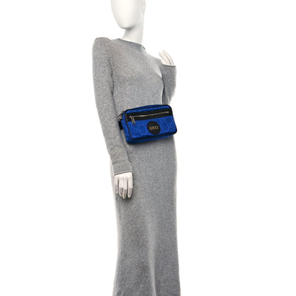 Gucci Econyl Nylon Monogram Off The Grid Belt Bag Guilted Blue Black 2 of 10