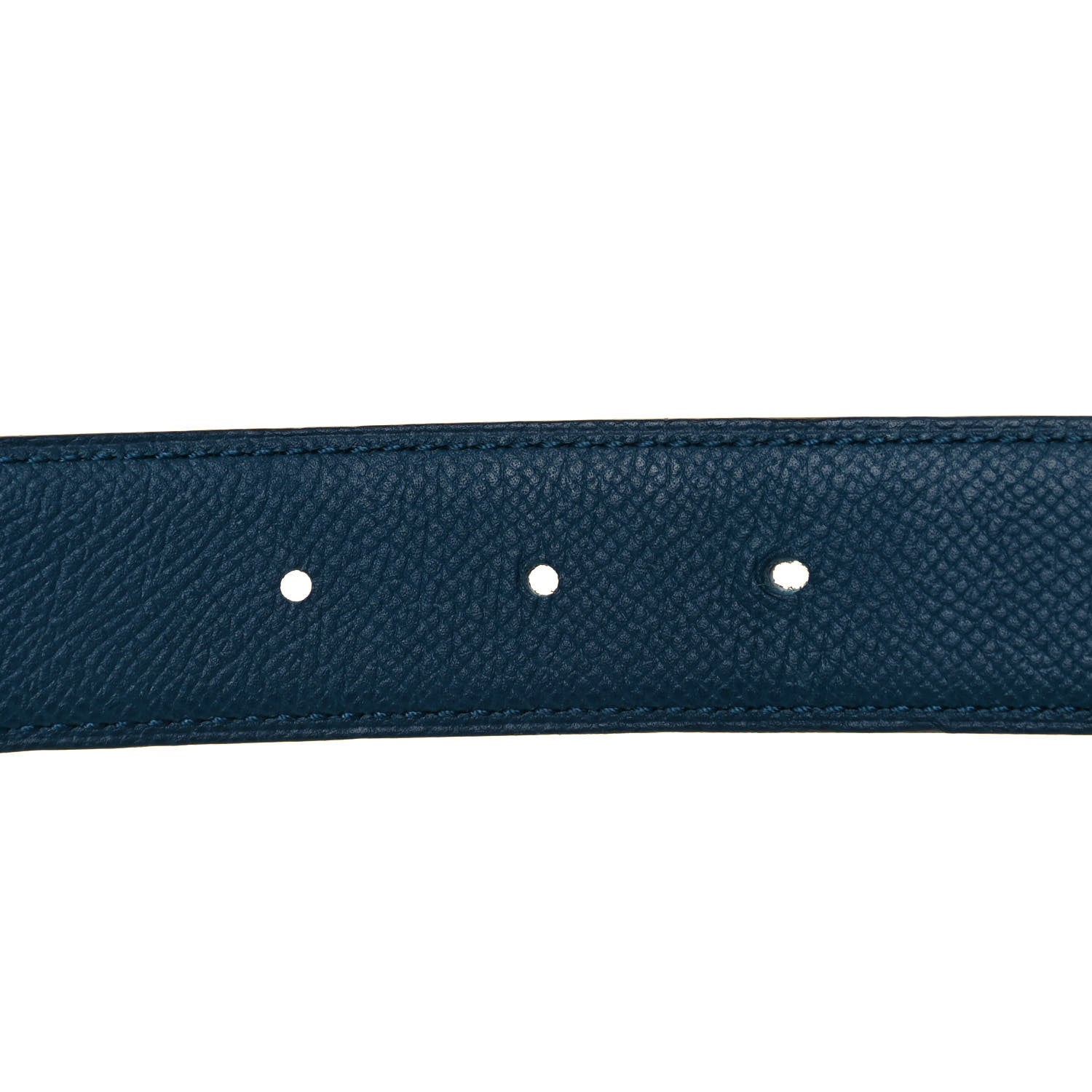Hermes Swift Epsom 32mm Martelee H Belt 95 Colvert Bleu Saphir 3 of 4