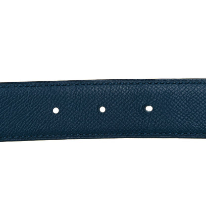 Hermes Swift Epsom 32mm Martelee H Belt 95 Colvert Bleu Saphir 3 of 4