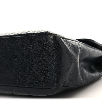 Chanel Caviar Jumbo Single Flap Black 8 of 11