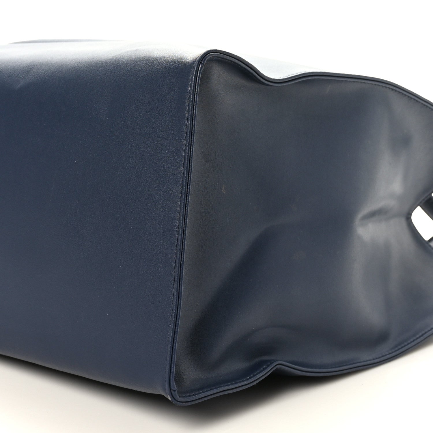 Telfar Vegan Leather Large Shopping Bag Navy 8 of 8