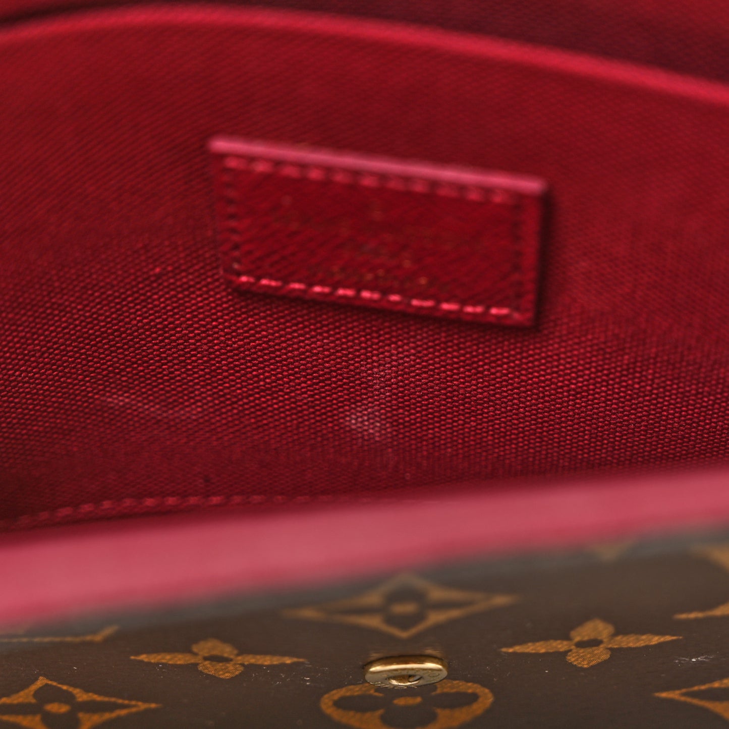 Monogram Pochette Felicie Chain Wallet Fuchsia