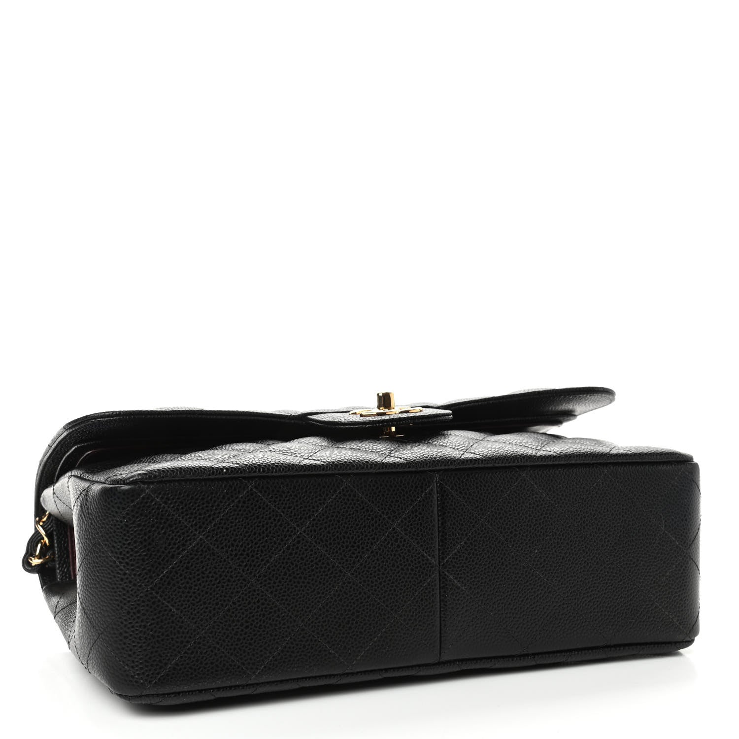 Chanel Caviar Quilted Jumbo Double Flap Black 3 of 4