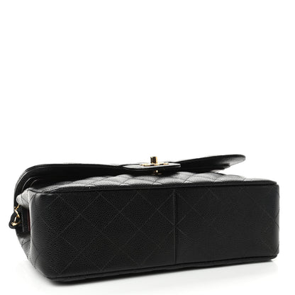 Chanel Caviar Quilted Jumbo Double Flap Black 3 of 4