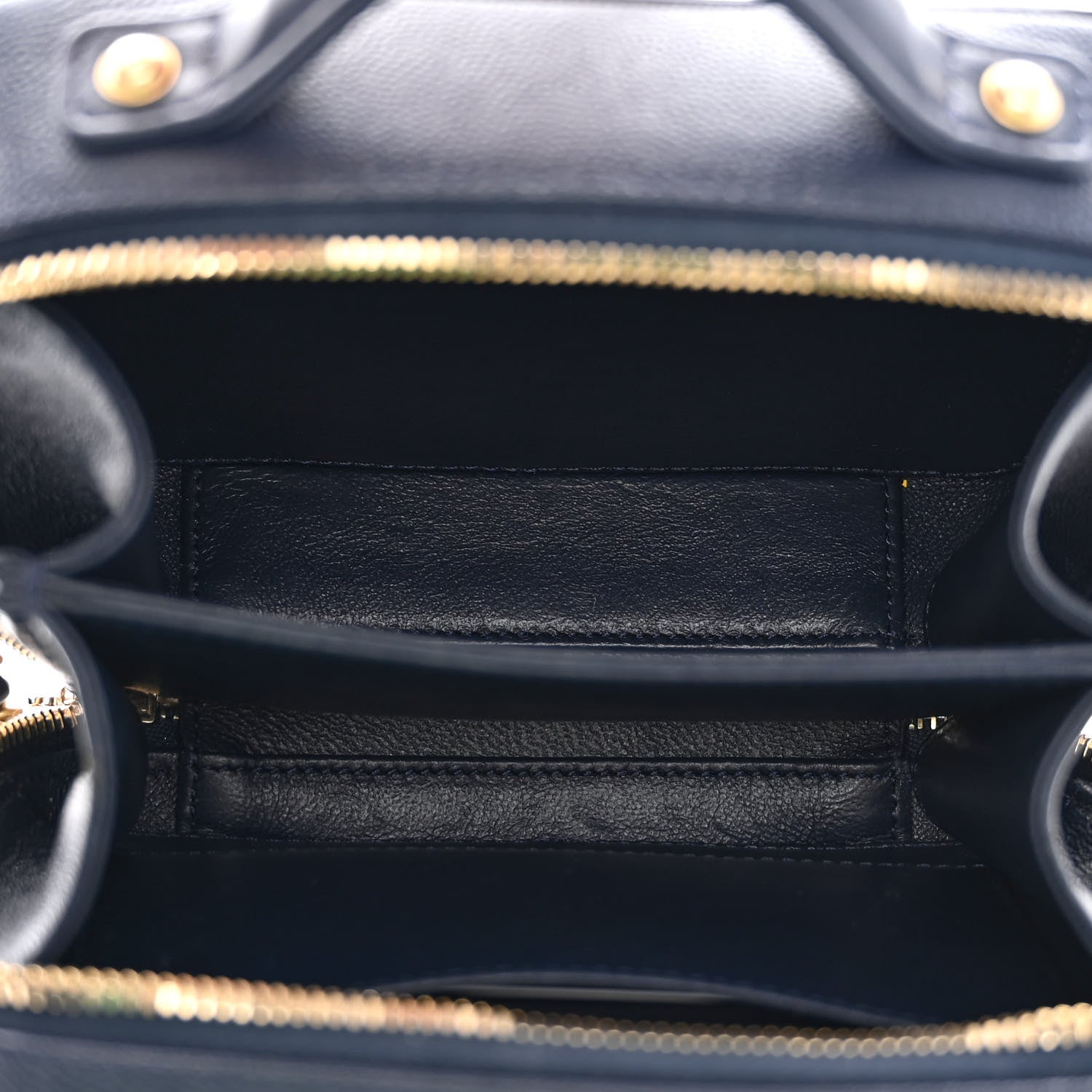 Chanel Caviar Quilted Small CC Filigree Vanity Case Navy 5 of 13