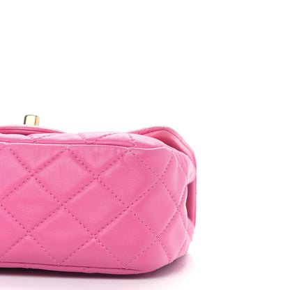Chanel Lambskin Quilted Mini Pearl Crush Flap Pink 10 of 10