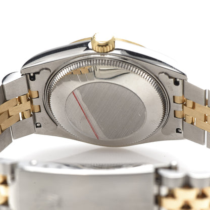 Rolex Stainless Steel 18K Yellow Gold Diamond 31mm Oyster Perpetual Datejust Watch White 68273 5 of 6