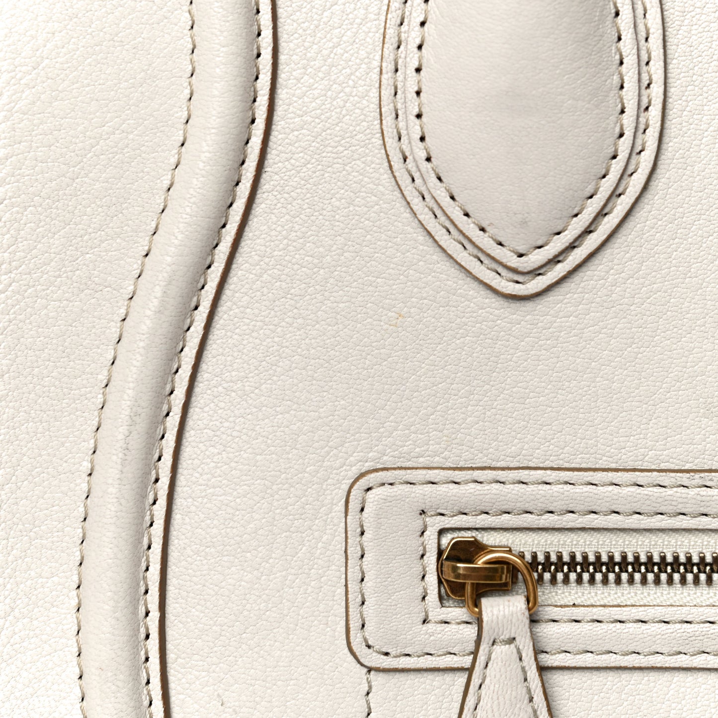 Goatskin Mini Luggage White