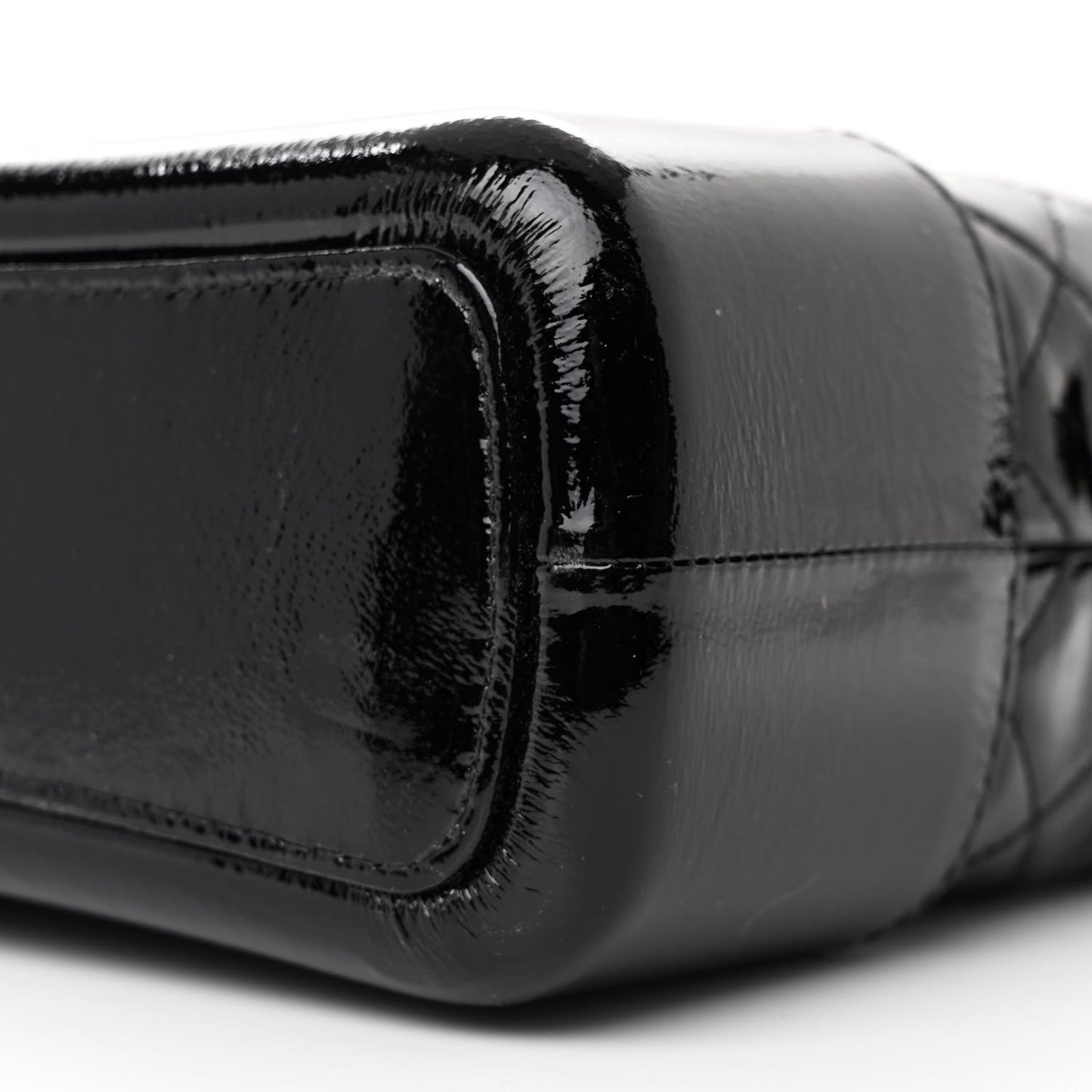 Aged Calfskin Quilted Medium Gabrielle Hobo Black