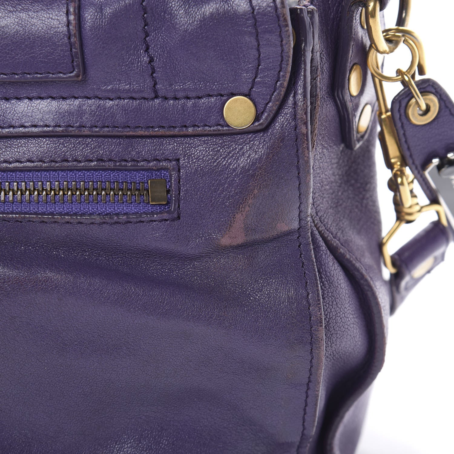 Proenza Schouler Lambskin Medium PS1 Satchel Purple Rain 24 of 27