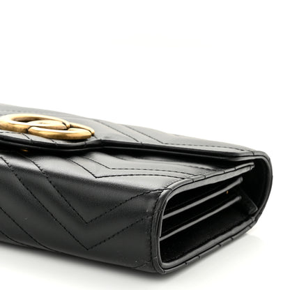 Gucci Calfskin Matelasse GG Marmont Chain Wallet Black 10 of 10