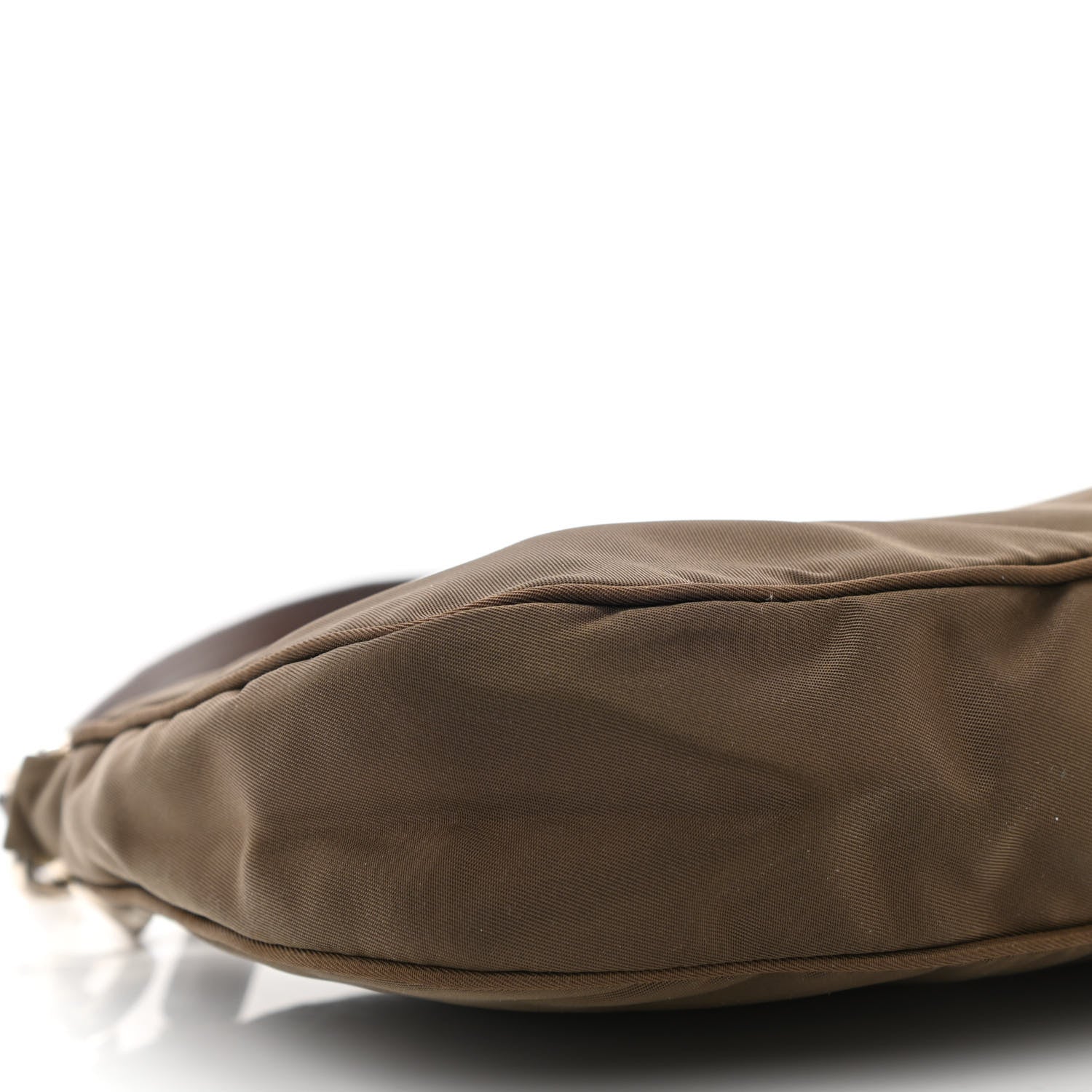 Prada Tessuto Nylon Shoulder Bag Brown 8 of 11