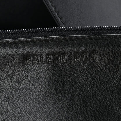 Balenciaga Calfskin Printed Kitten Plastic Bag Shopper S Black 8 of 13