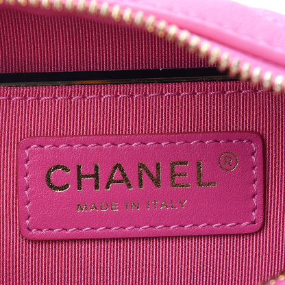 Chanel Lambskin Quilted Small Perfect Meeting Hobo Pink 6 of 10