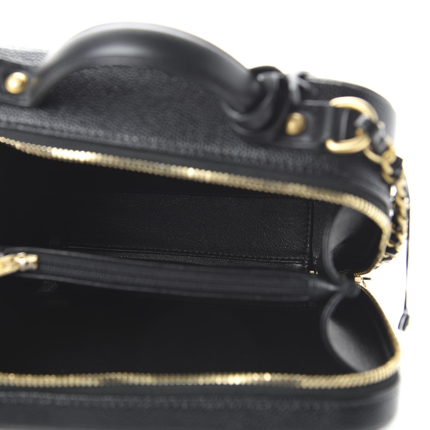Chanel Caviar Quilted Medium CC Filigree Vanity Case Black 5 of 11