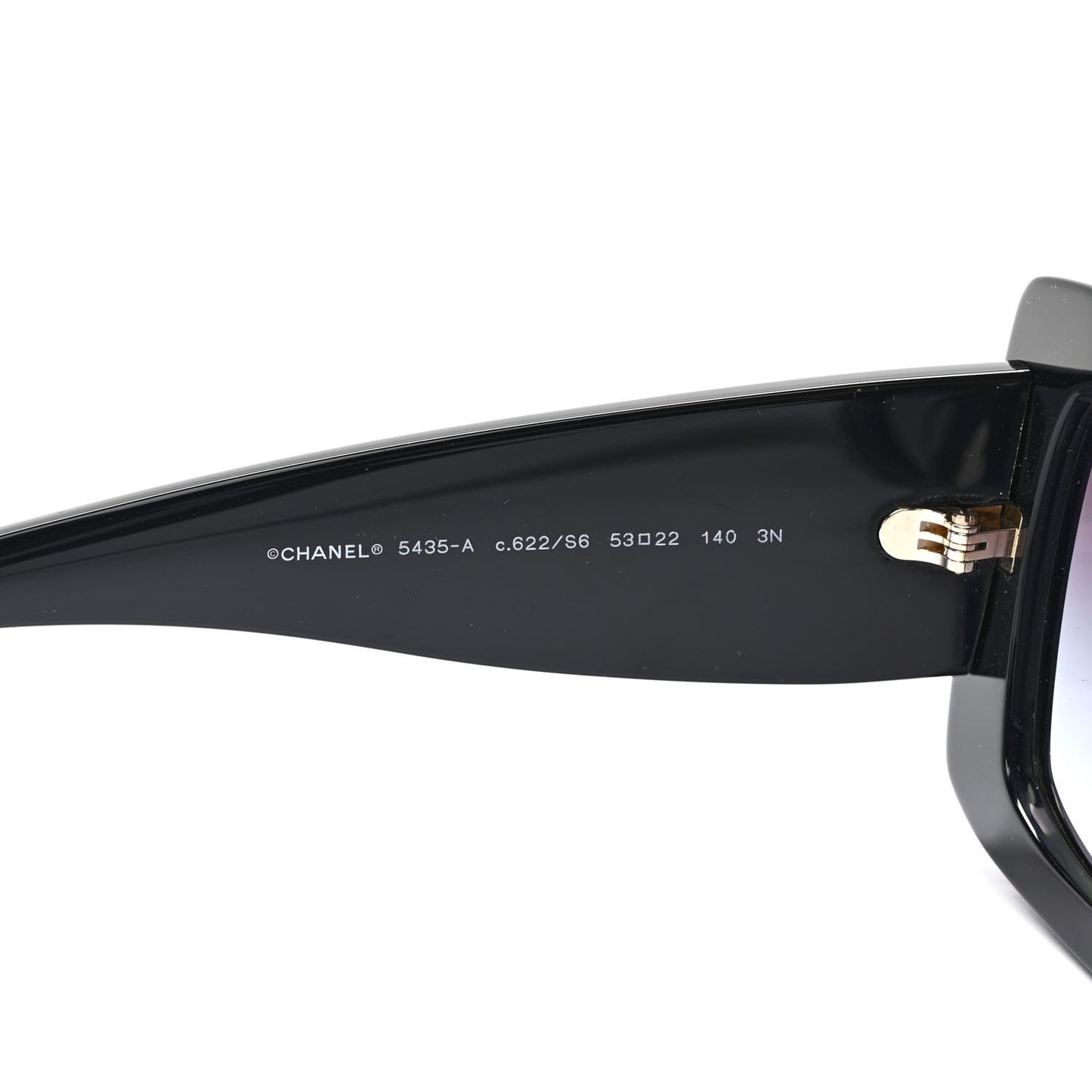 Acetate Rectangle Sunglasses 5435 Black