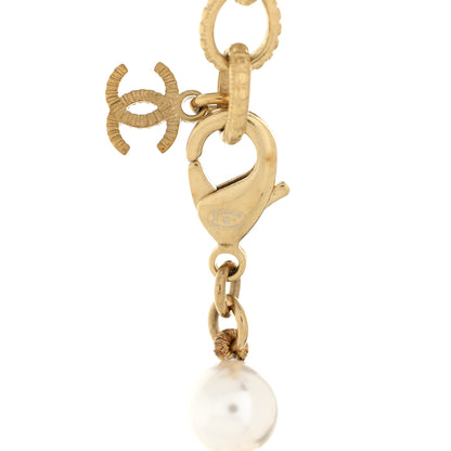 Chanel Pearl Crystal CC Short Necklace Gold 4 of 4