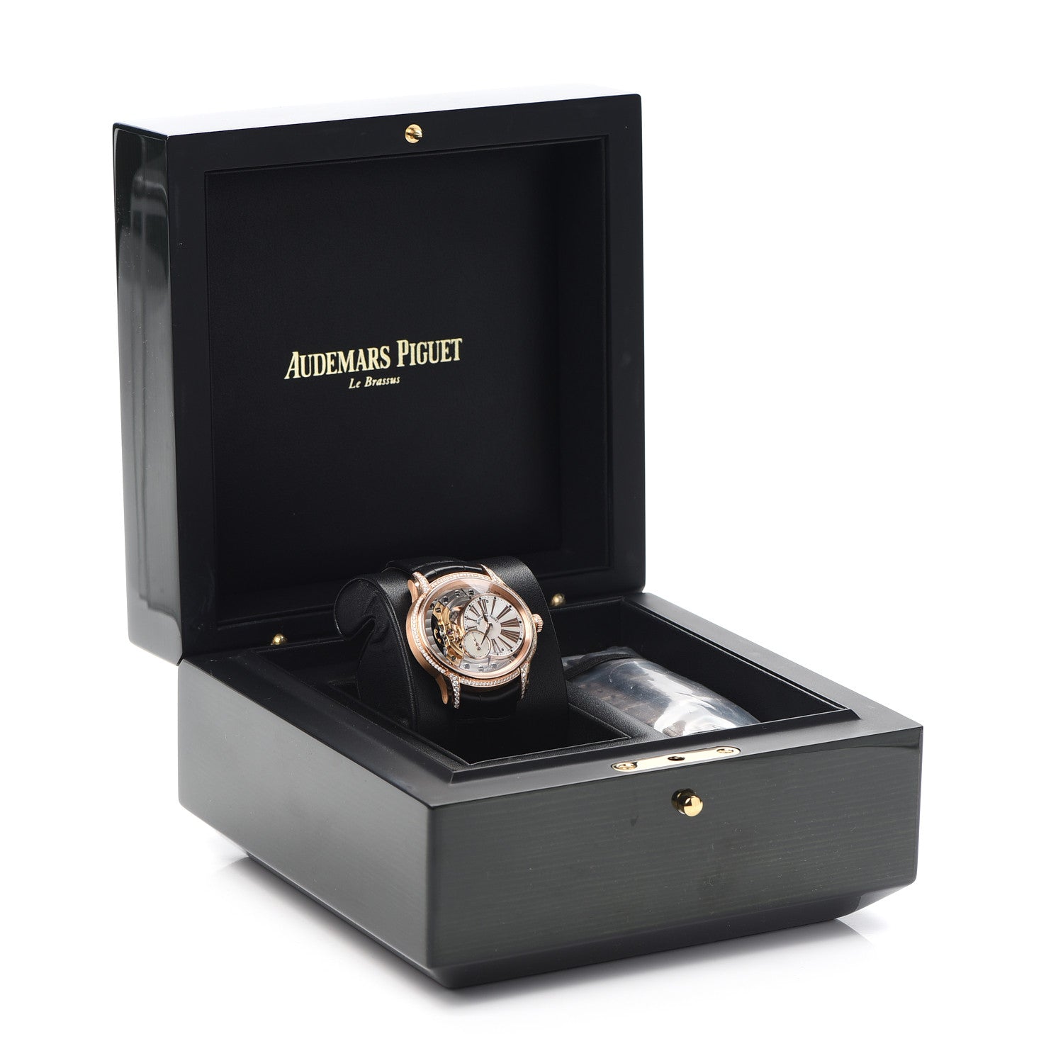 Audemars Piguet 18K Rose Gold Alligator Diamond 39.5mm Millenary Manual Winding Watch 77247OR.ZZ.A812CR.01 7 of 7