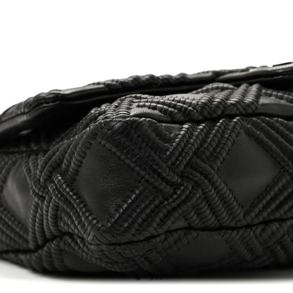 Chanel Lambskin Stitch Small Walk Of Fame Rectangular Flap Black 9 of 11