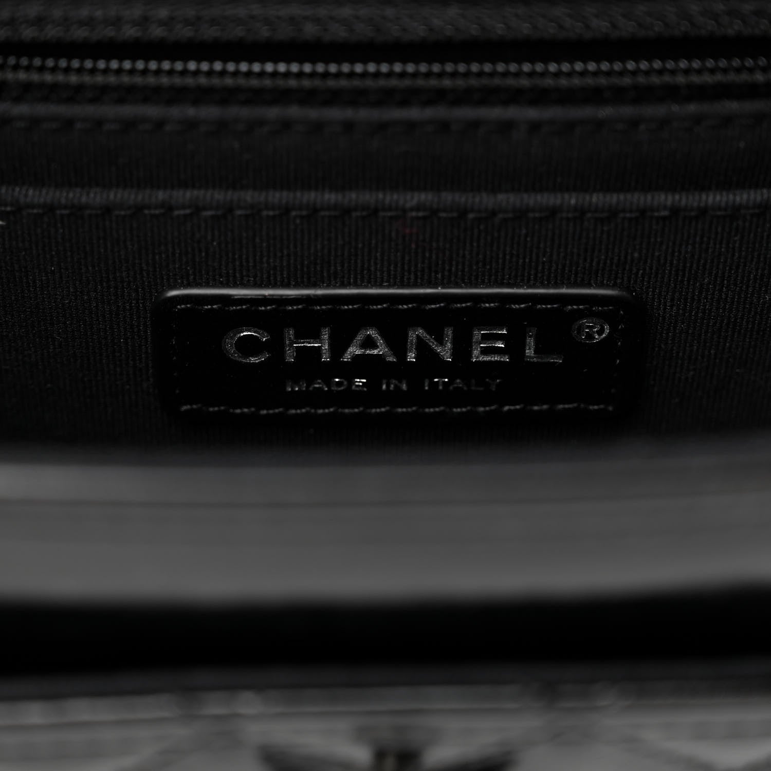 Chanel Shiny Crumpled Calfskin Quilted Double You Mini Flap So Black 6 of 10