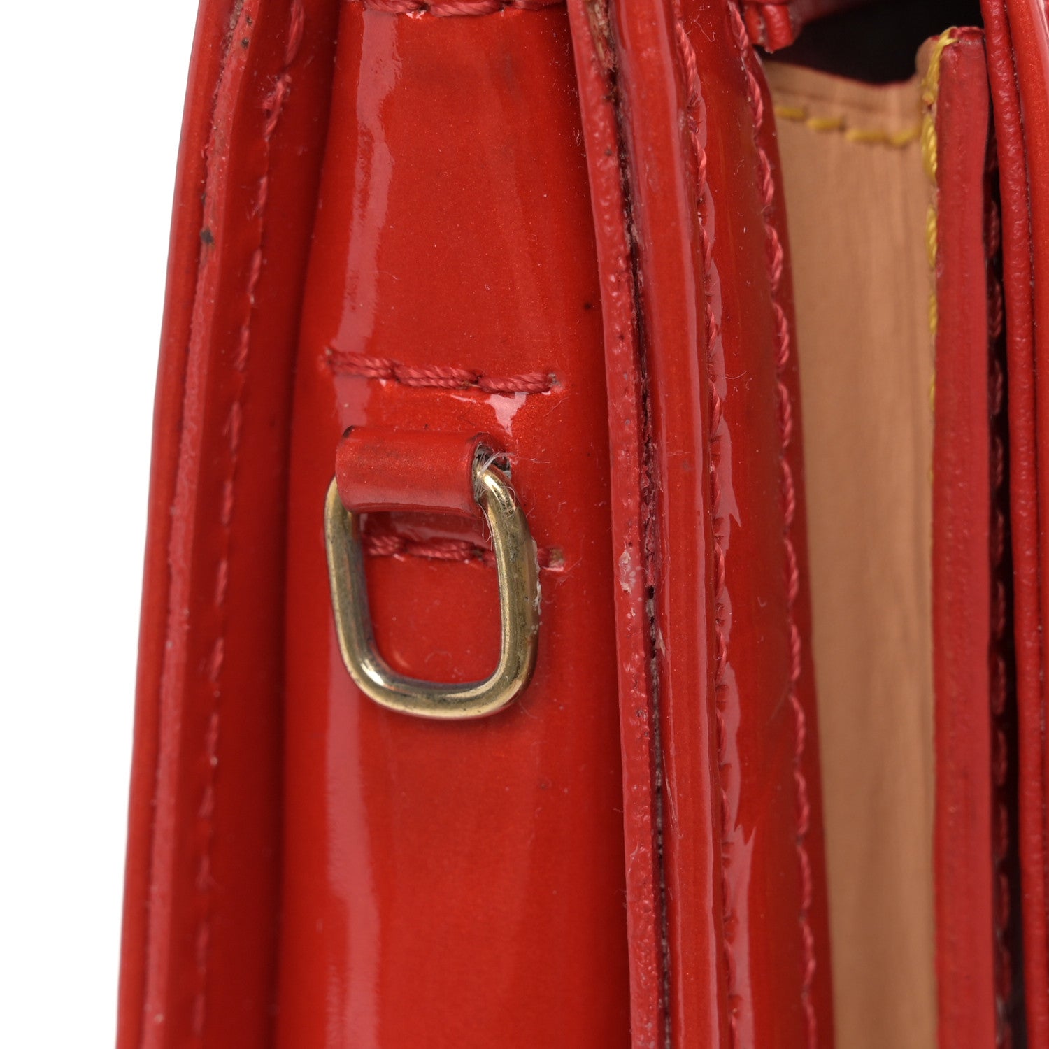 Louis Vuitton Vernis Mott Red 10 of 11