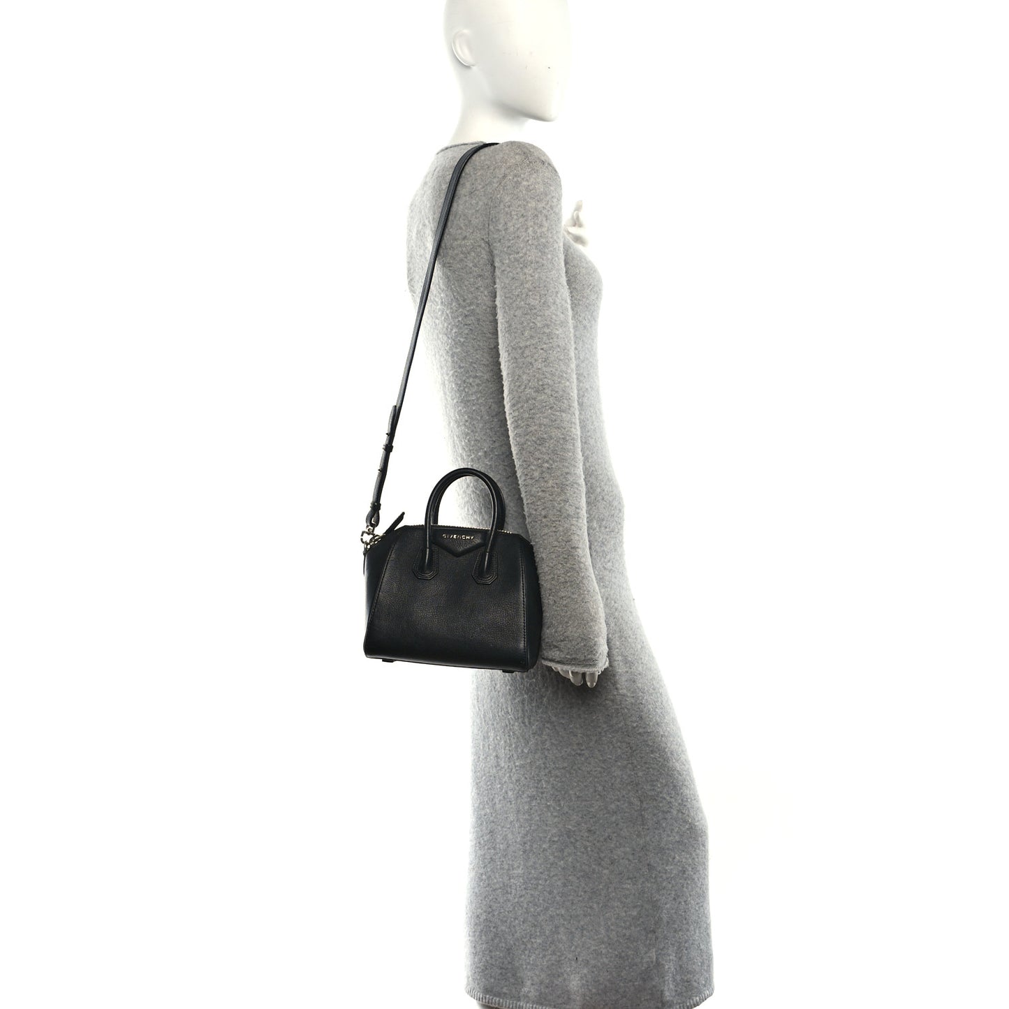 Sugar Goatskin Mini Antigona Black