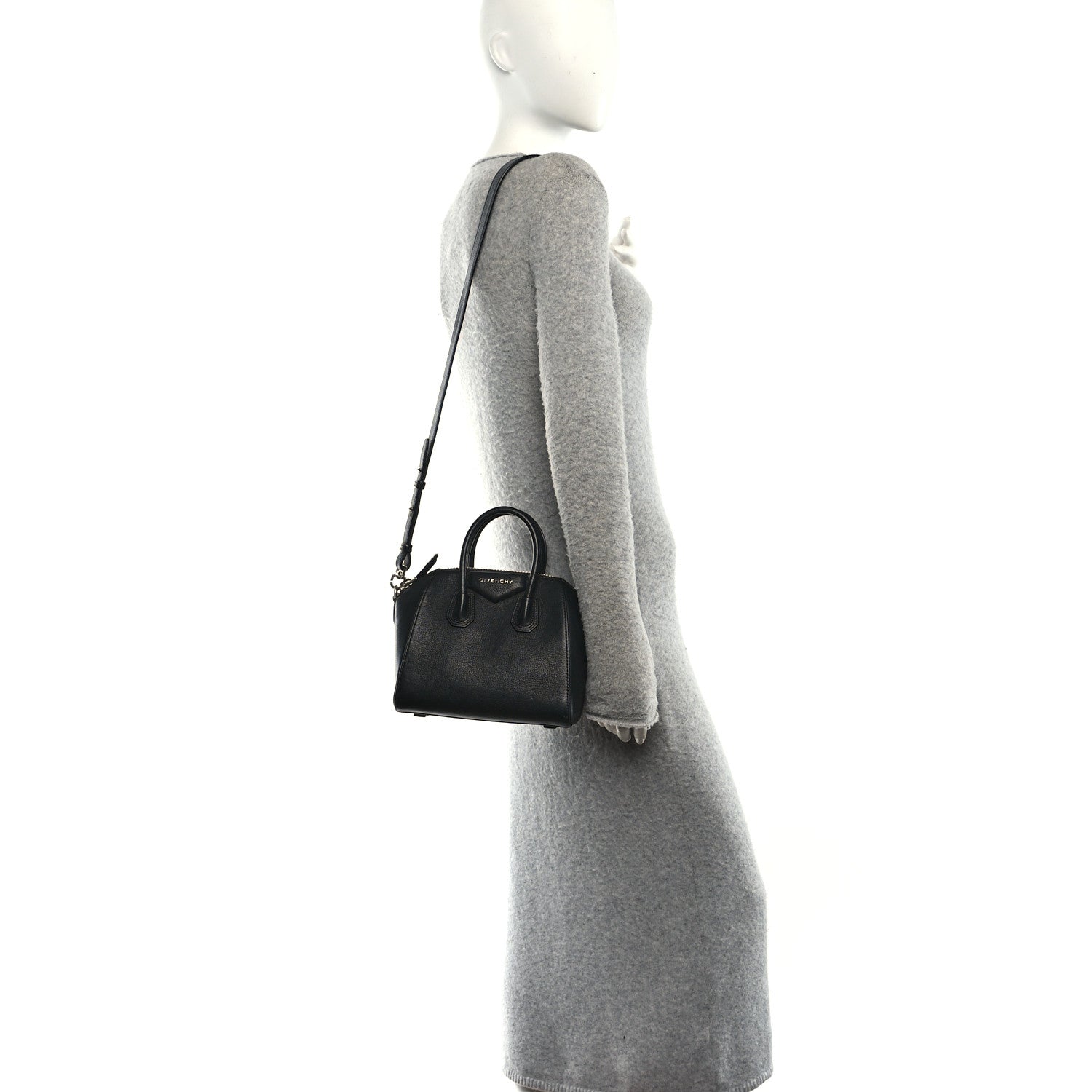Givenchy Sugar Goatskin Mini Antigona Black 2 of 9